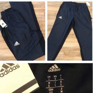Adidas Navy blue and white track/jogging pants NWT